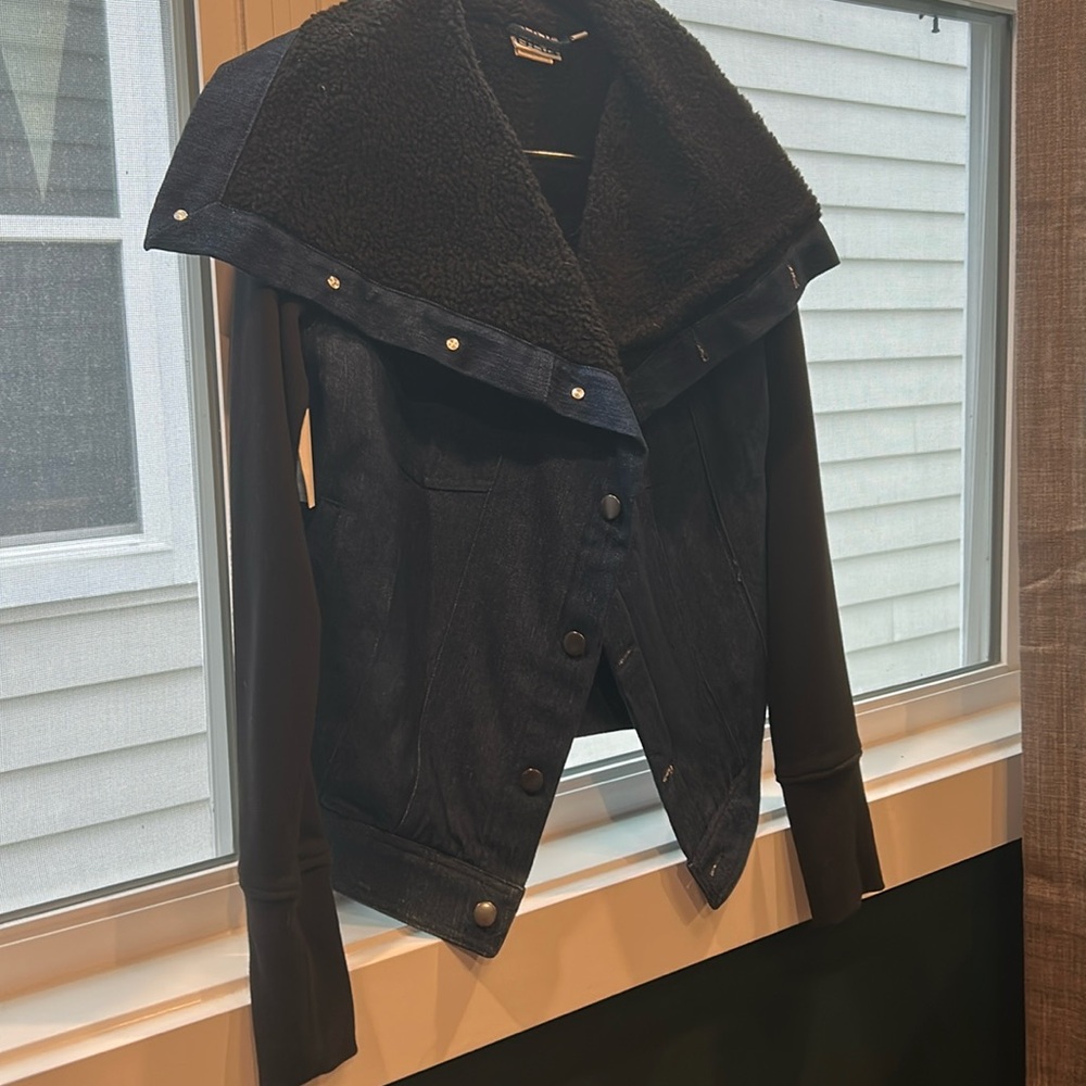 Oak denim and flannel jacket.
